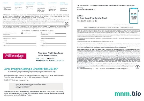 Polska Bank Millennium wyciąg z kredytu hipotecznego w formatach Word i PDF 3-4